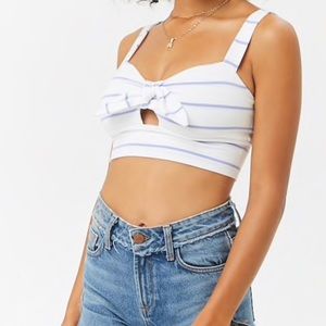 knot front cropped tank